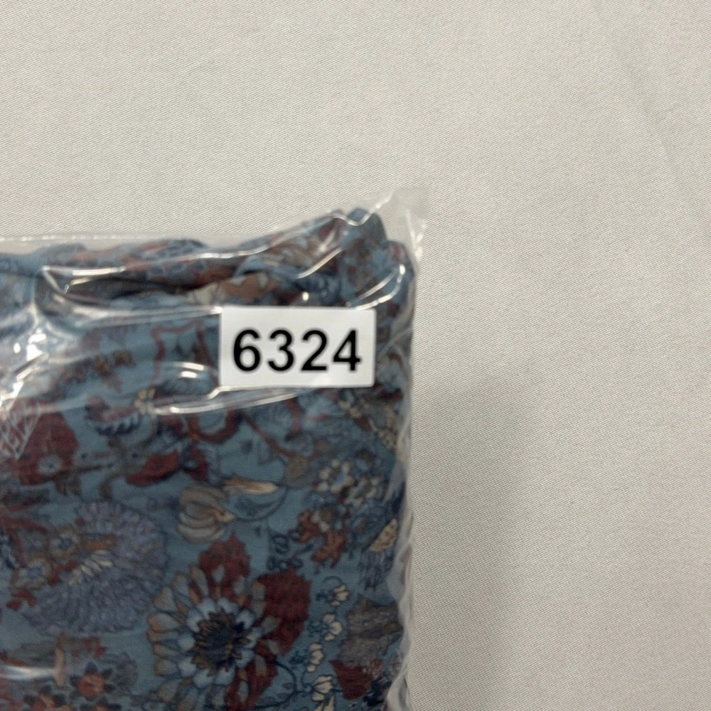 Frye Blouse Magdalena Smocked Floral Off Shoulder Blue Women XS NWT FWWF11848